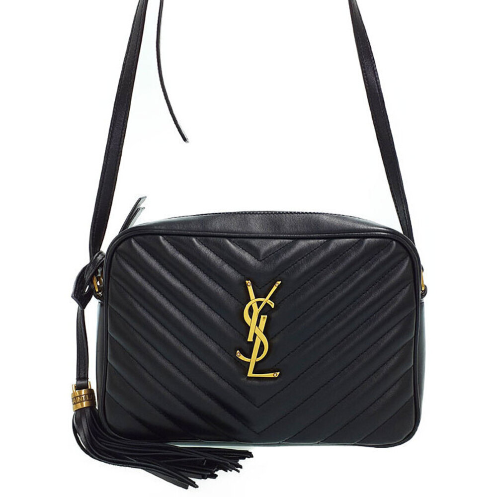 Saint Laurent Quilted Matelasse Paris Lou Camera Chain Shoulder Bag
